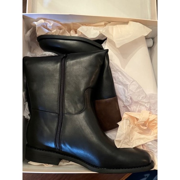 JustFab Brown and Black Boots size 9/Wide Calf - Picture 7 of 7